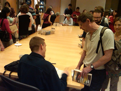 David Mitchell signing